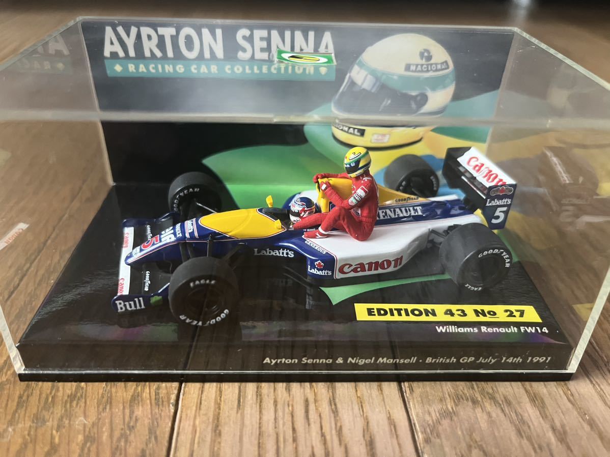 1/43 ミニチャンプス ウィリアムズFW14 1991 イギリスGP ナイジェル
