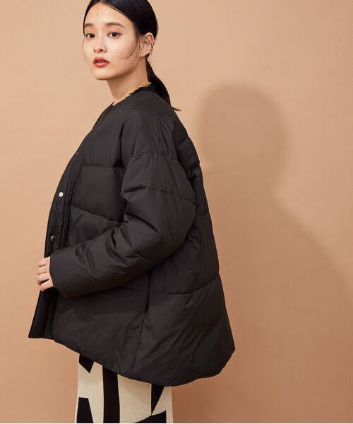 新品　ADAM ET ROPE' アダムエロペ テントシルエットダウンライク中綿ジャケット　アウター