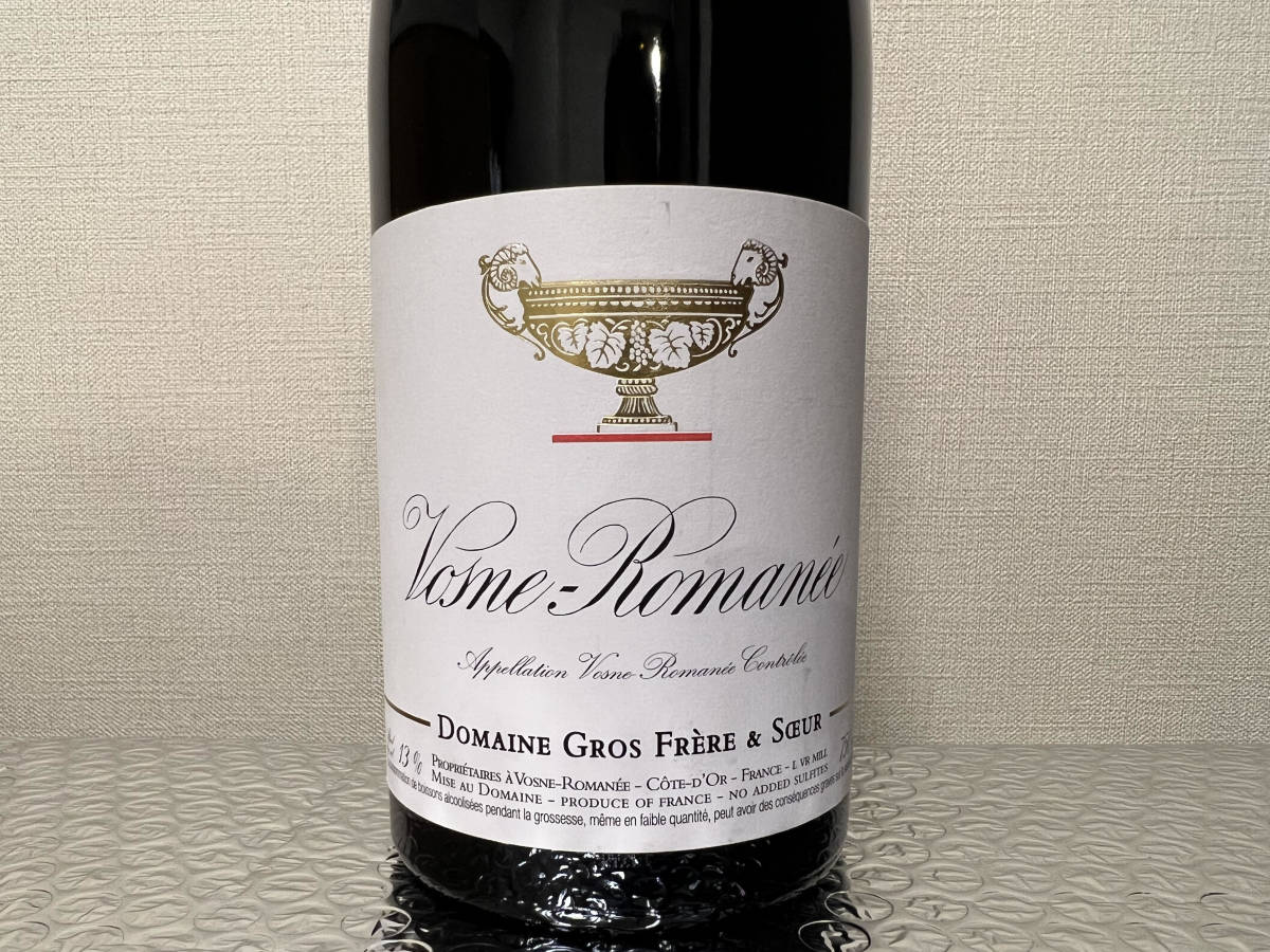 【限定SALE，100%新品】 2017 グロ フレール エ スール ヴォーヌ ロマネ Gros Frere et Soeur(コート・ドゥ・ニュイ)｜売買されたオークション情報、yahooの商品情報をアーカイブ公開 - オークファン 赤