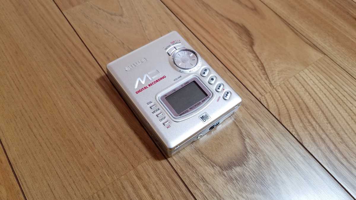 ☆美品☆ AIWA アイワ MINIDISC RECORDER AM-F70 ポータブル MD