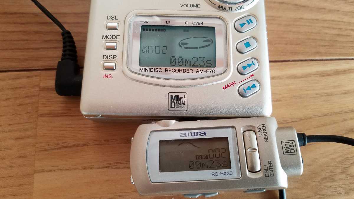 ☆美品☆ AIWA アイワ MINIDISC RECORDER AM-F70 ポータブル MD