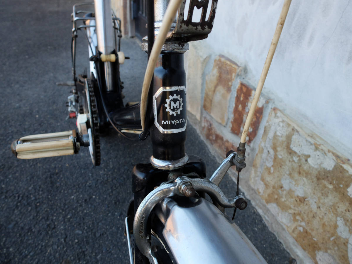 70's 昭和レトロ ミヤタ ZIGZAG ジグザグ 折り畳み自転車 珍しい5速