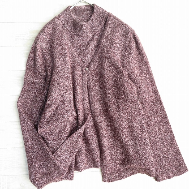 Leilian レリアン★カシミヤ100% 大きいサイズ size 17＋ アンサンブル ツインニット カーディガン モックネックセーター