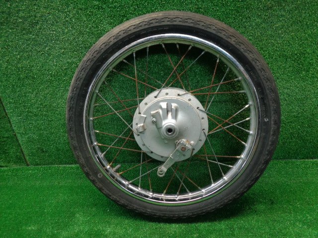 ホンダ スーパーカブ90 DX HA02 フロントホイール DID J17X1.40　※ スポーク リム汚れ サビ有り　　2023.1.11.T.5-2F-A　22120095