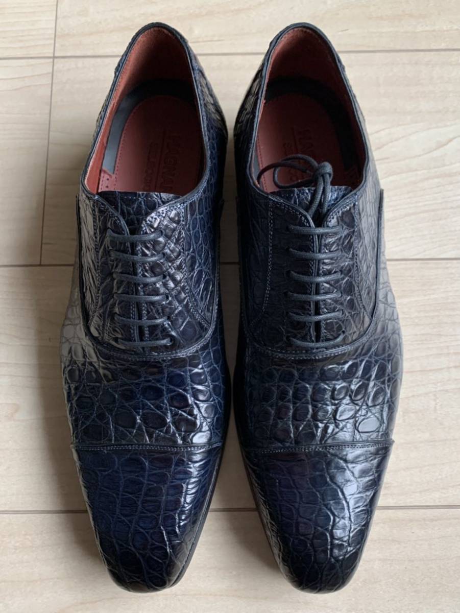 ◎新品未使用◎ Magnanni（マグナーニ）リアルクロコ革 サイズ40 濃紺