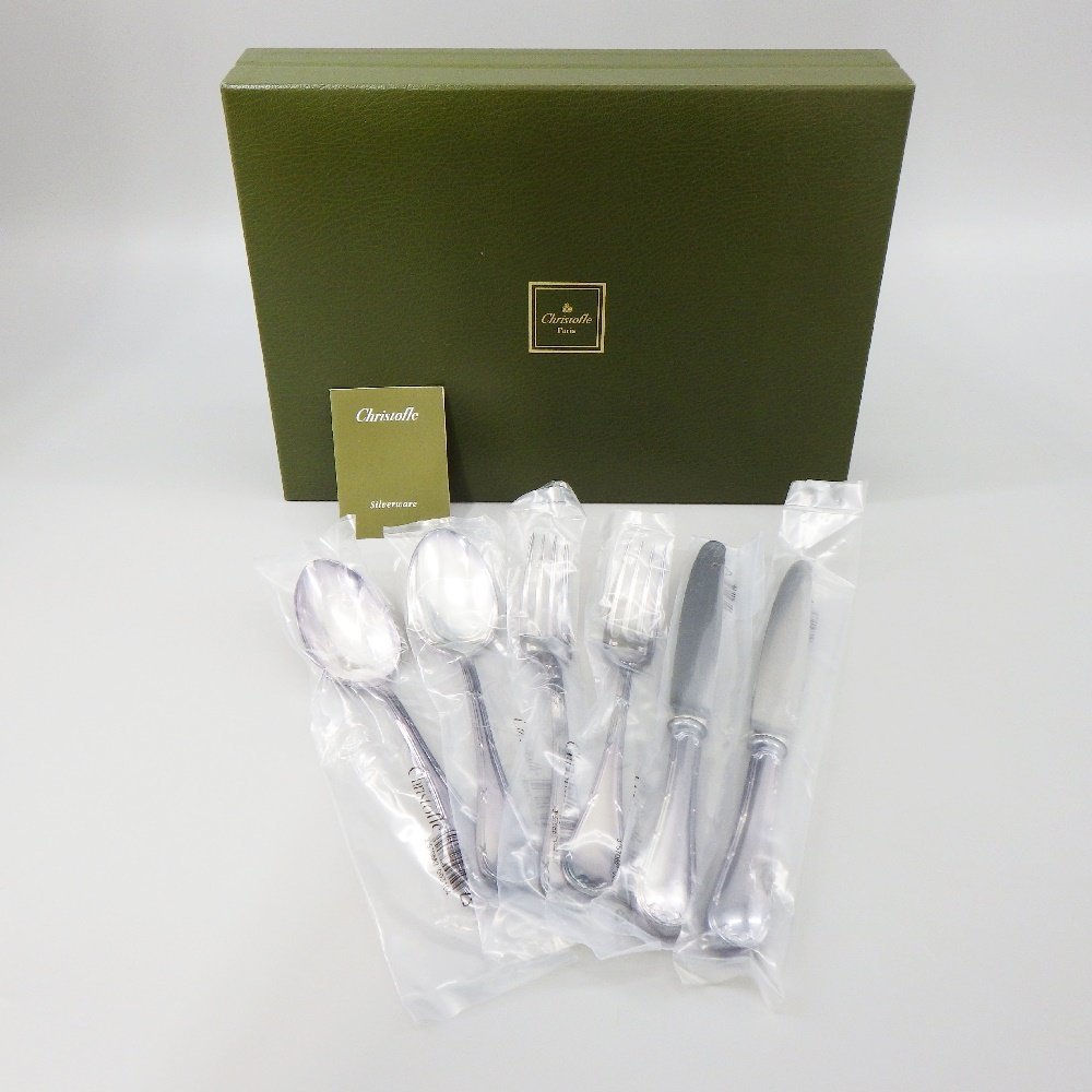 人気SALE，セール 1円 Christofle クリストフル リュバン スプーン フォーク ナイフ 計6点 箱付き カトラリー/シルバープレート 105-1744380 O商品(カトラリー)｜売買されたオークション情報、yahooの商品情報をアーカ カトラリー