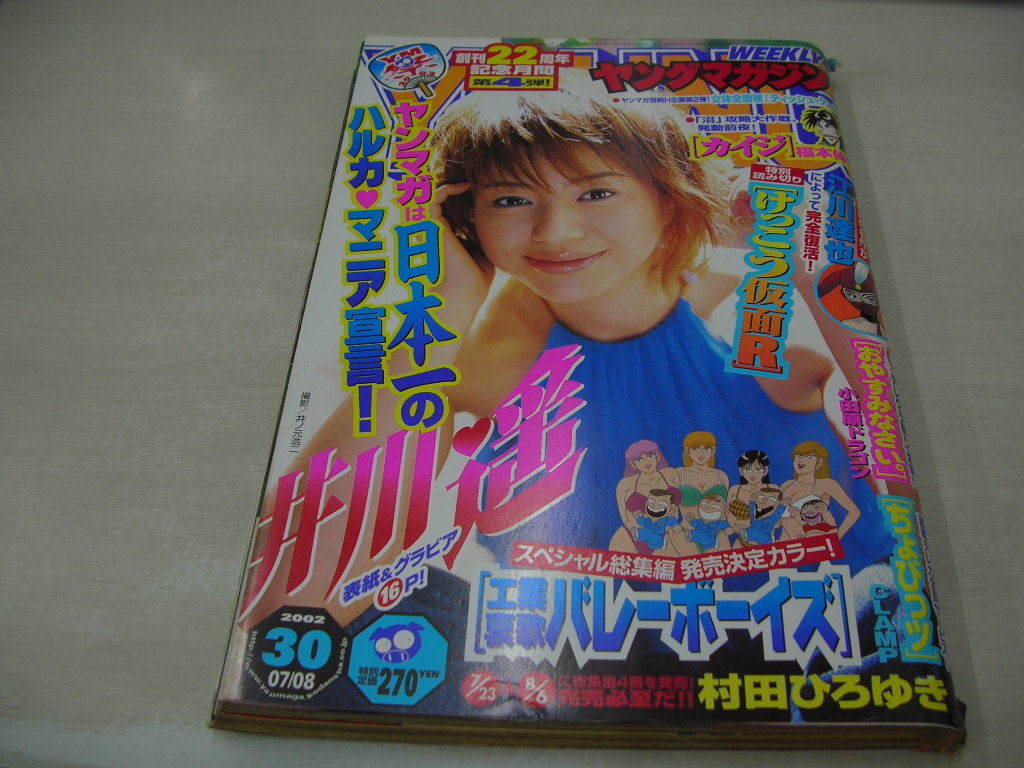 ヤングマガジン NO.30 2002年07月08日号 井川遥 表紙+巻頭＆巻末