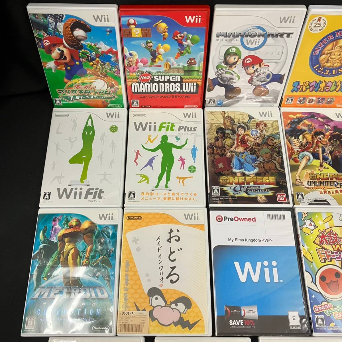DAc136M08 23点セット Wii マリオ 太鼓の達人 など ゲームソフト 大量