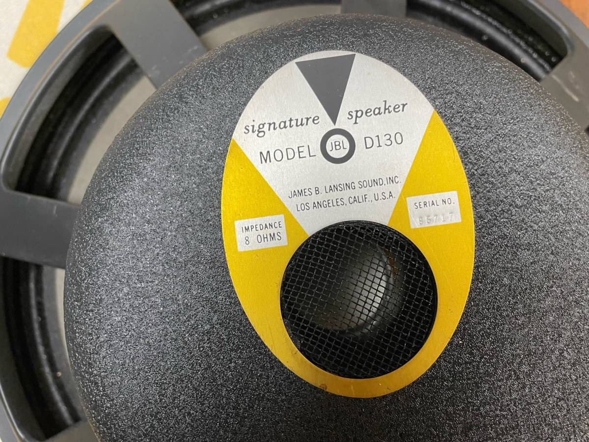 JBL D130 アルニコV 38cmフルレンジ 動作品 ペアC-1151tone