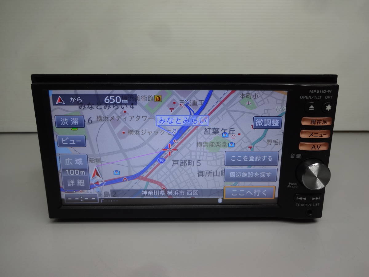 570) 日産純正ナビ MP311D-W CD DVD TV テレビ 地デジ 