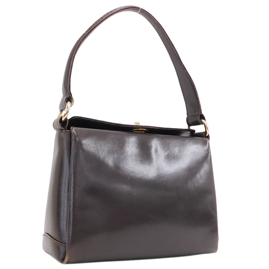 1円 ■ グッチ ハンドバッグ ブラウン系 レザー 手持ちカバン お出かけ GUCCI ■ Bep-13