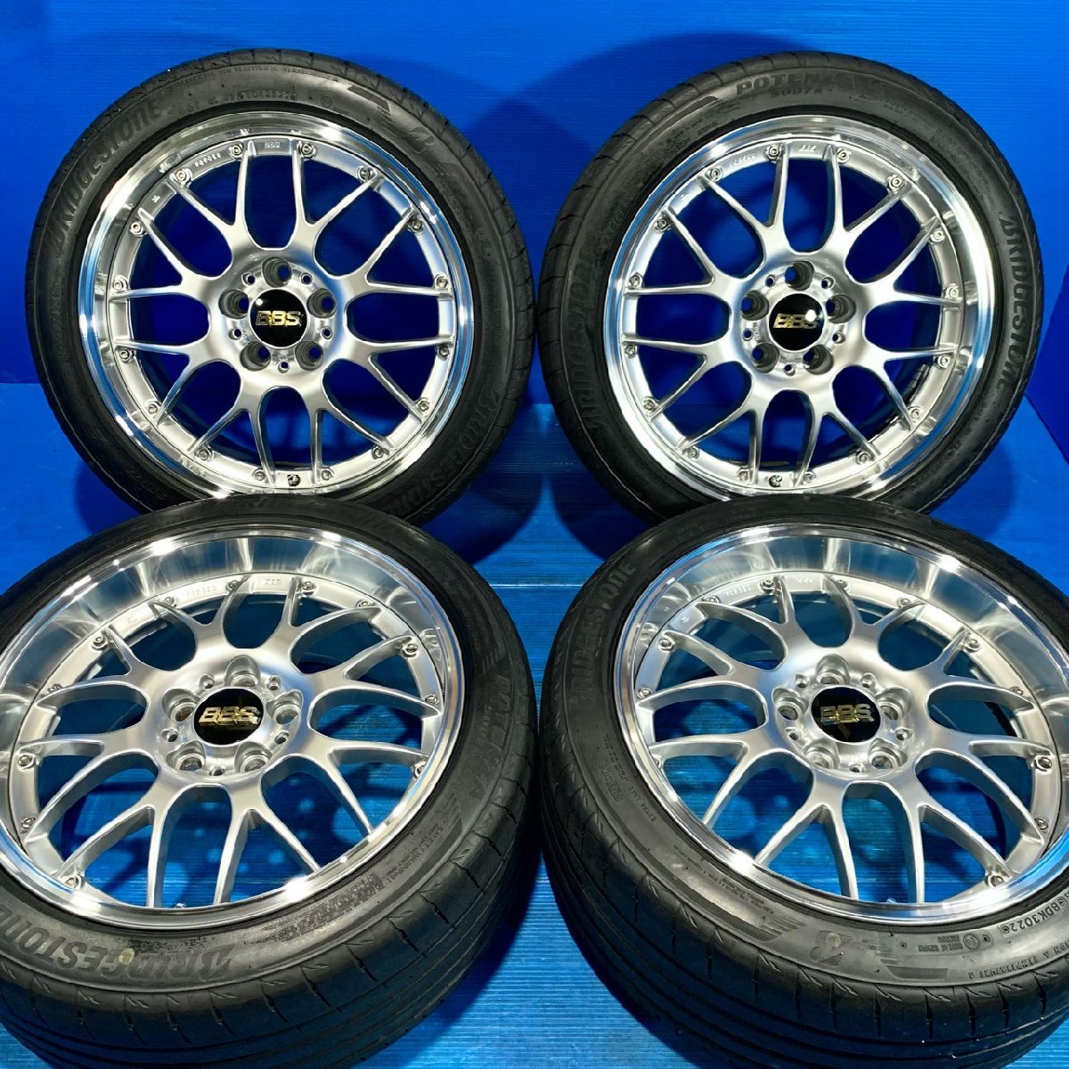 極上品 BBS RS-GT 18インチ 8J+40 9J+45 5穴 PCD114.3 DS ブリヂストン 