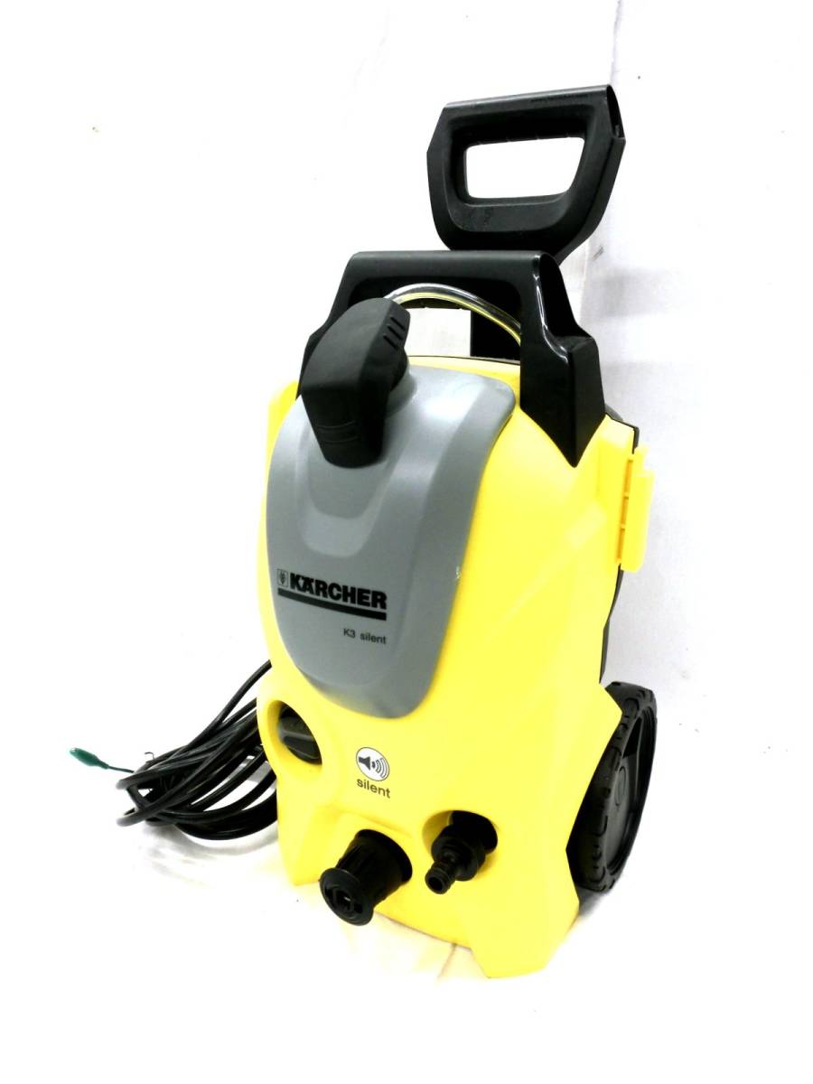 1000円スタート 高圧洗浄機 KARCHER ケルヒャー K3 Silent 静音 通電確認済み 家庭用 掃除 洗浄 12 RR8015