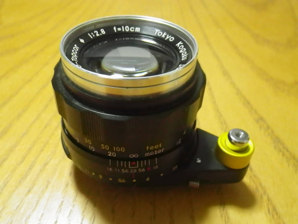 ジャンクです トプコンAuto-Topcorφ 1:2.8 f=10cm 外装きれいですがカビあり
