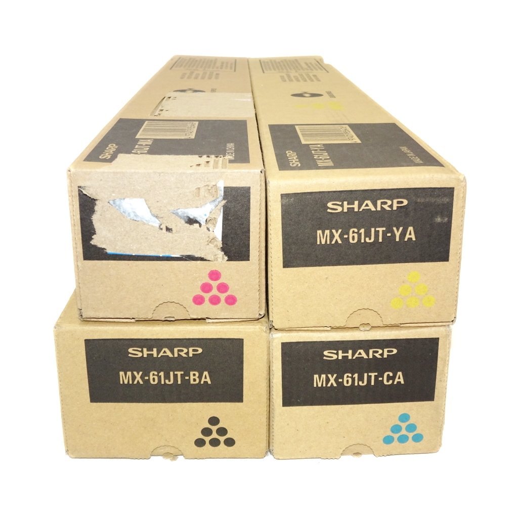 送料無料】 4色セット SHARP シャープ 純正トナー MX-61JT-BA/CA/MA/YA MX-