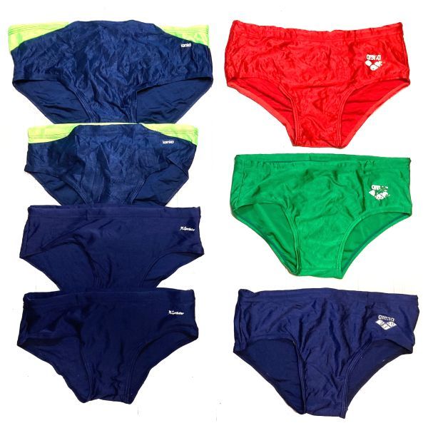 37【整理品リサイクル】競泳水着7枚セット★競パン★(S～EL)★KANKOアリーナSPRINTER