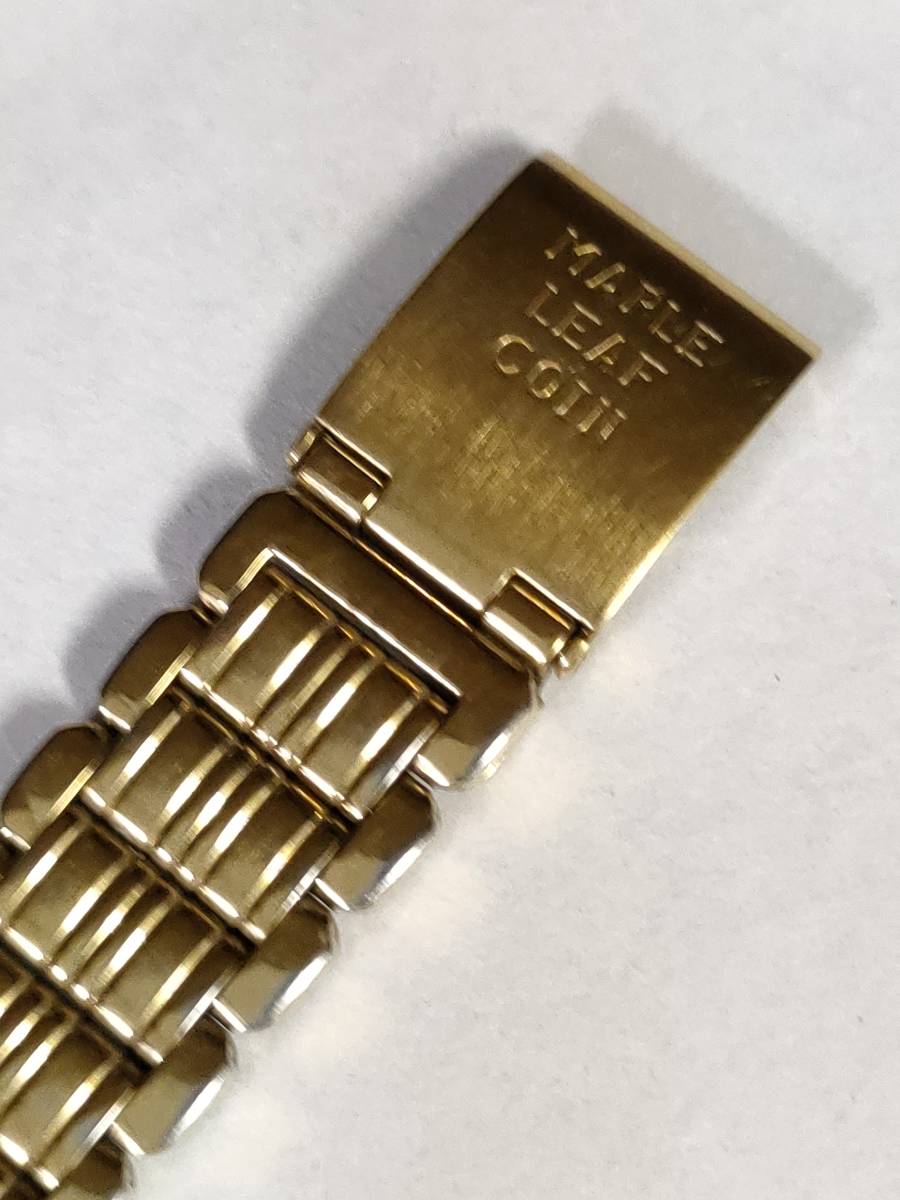 メイプルリーフ 金貨 腕時計 1/10 oz コイン レディース クオーツ SK