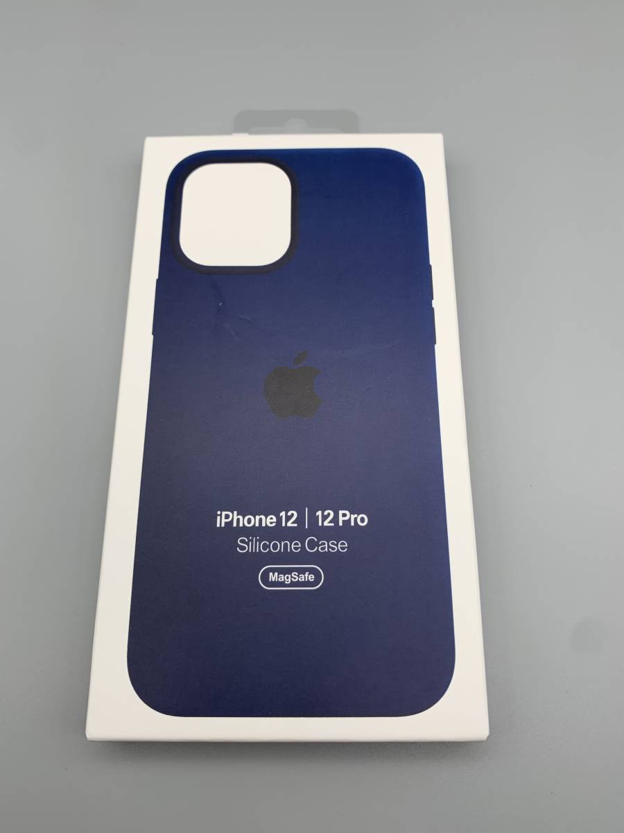 アップル純正品 iPhone 12/12Pro シリコンケース ディープネイビー