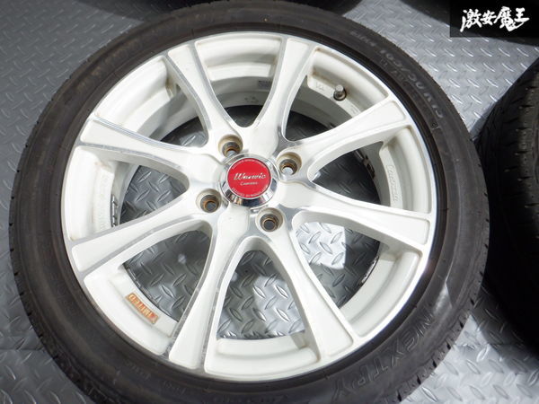 ○MONZA JAPAN Warwic Carozza 15インチ 5J ＋45 PCD100 4H 4穴 白