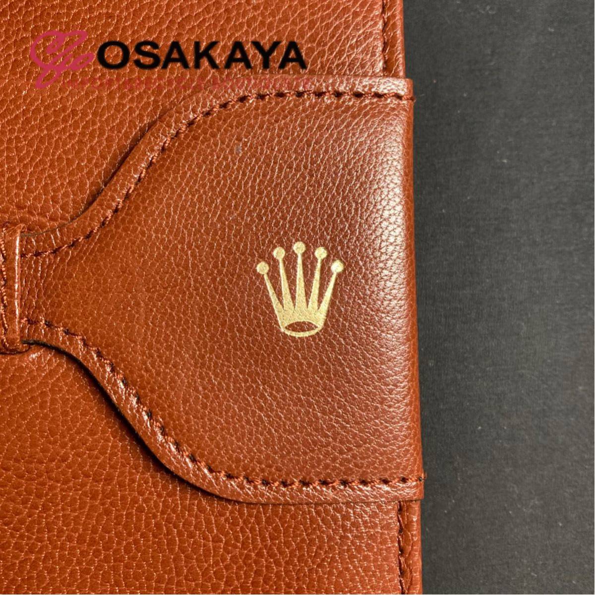 ROLEX 手帳 レザー ブラウン ロレックス ノート メモ帳 茶色 