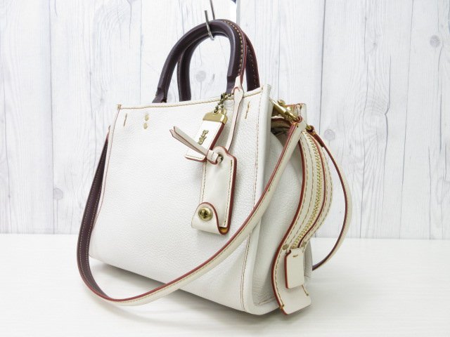 極美品 新品同様 COACH コーチ ローグ ハンドバッグ ショルダーバッグ 