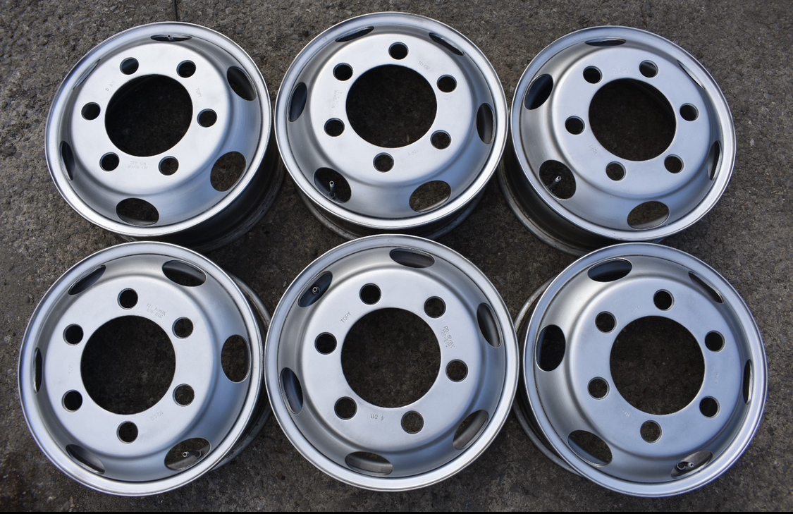 スチールホイール TOPY RD 16×6K 128-8TC 6穴両面塗り直し6本セット