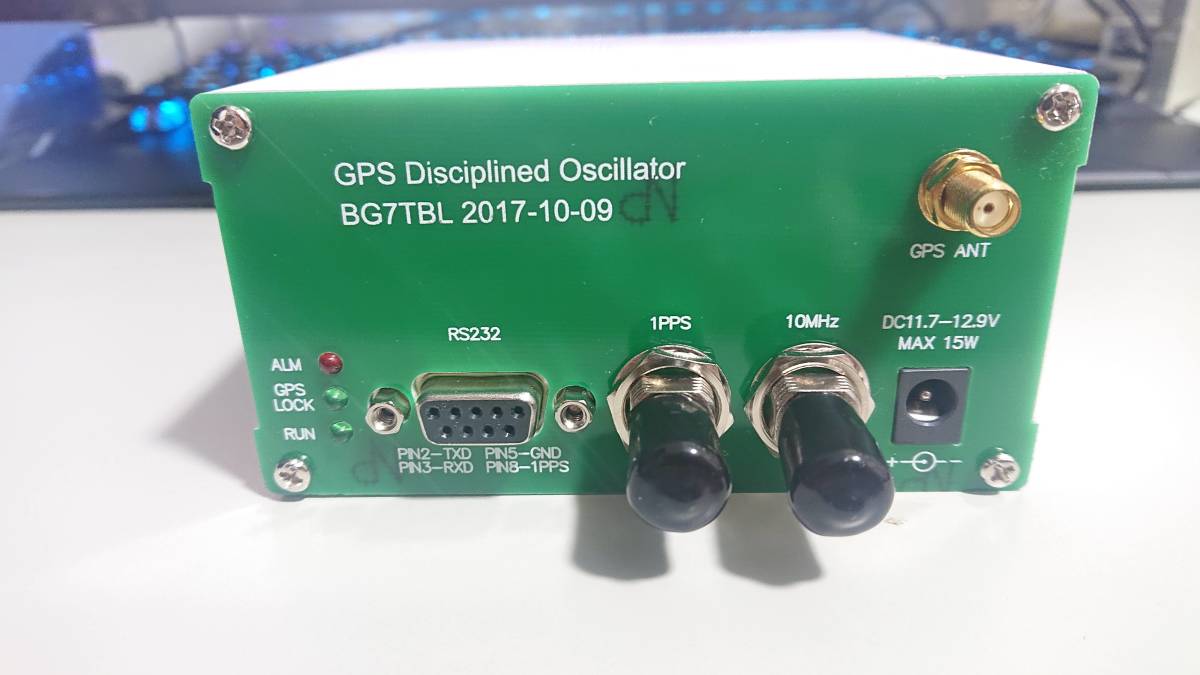GPS Disciplined Oscillator BG7TBL 2017-10-09　ジャンク品