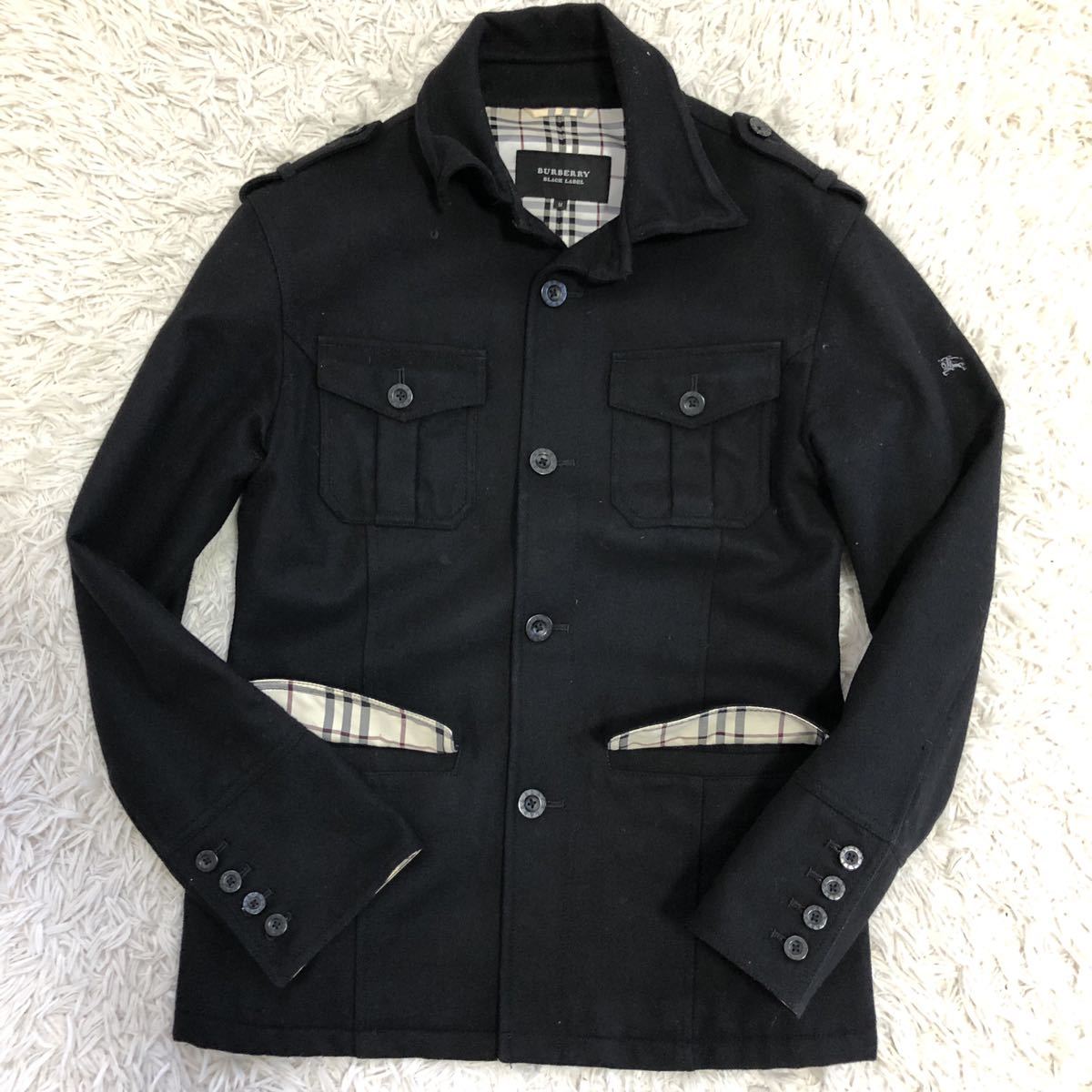 バーバリーブラックレーベル BURBERRY BLACK LABEL カバーオール 羊毛