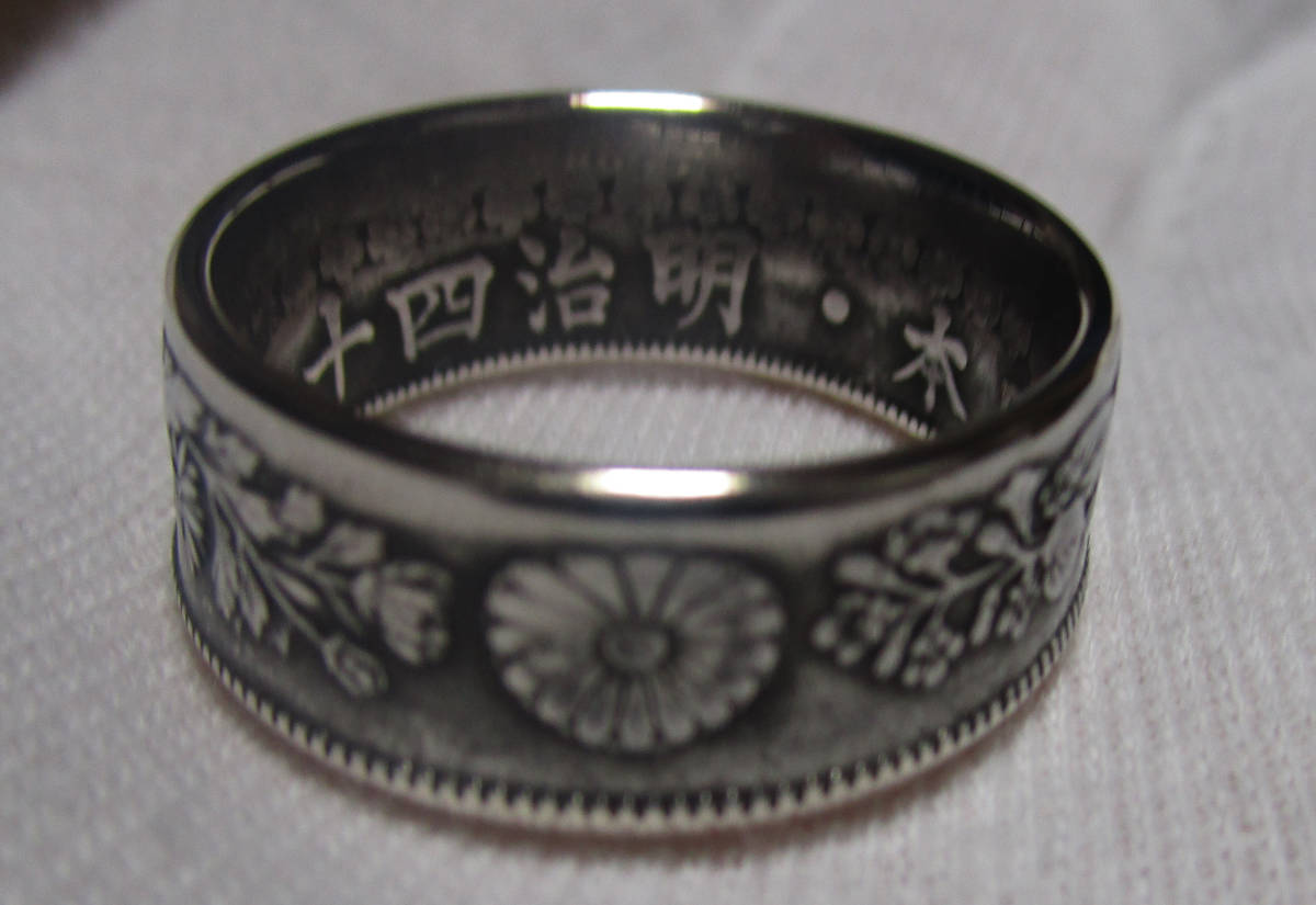 コインリング - | 大日本柄 菊花紋柄 WORKS s２２０コインリング 旭日５０銭 銀貨