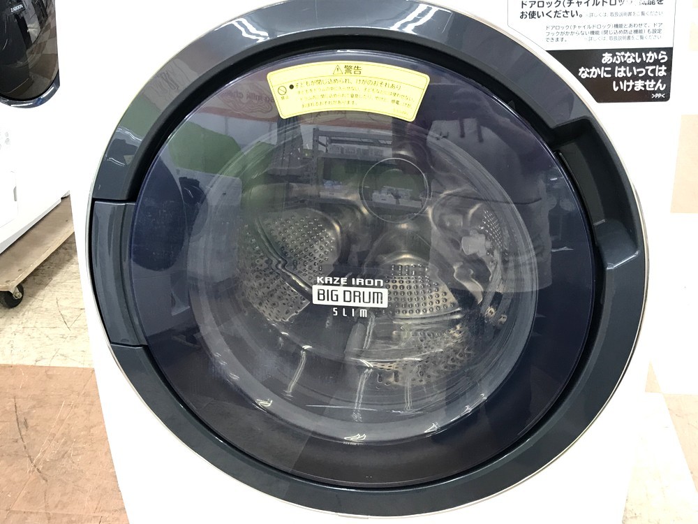 同梱不可 らくらくC 品 日立 ドラム式洗濯乾燥機 BD-TS100AL 洗濯10kg 