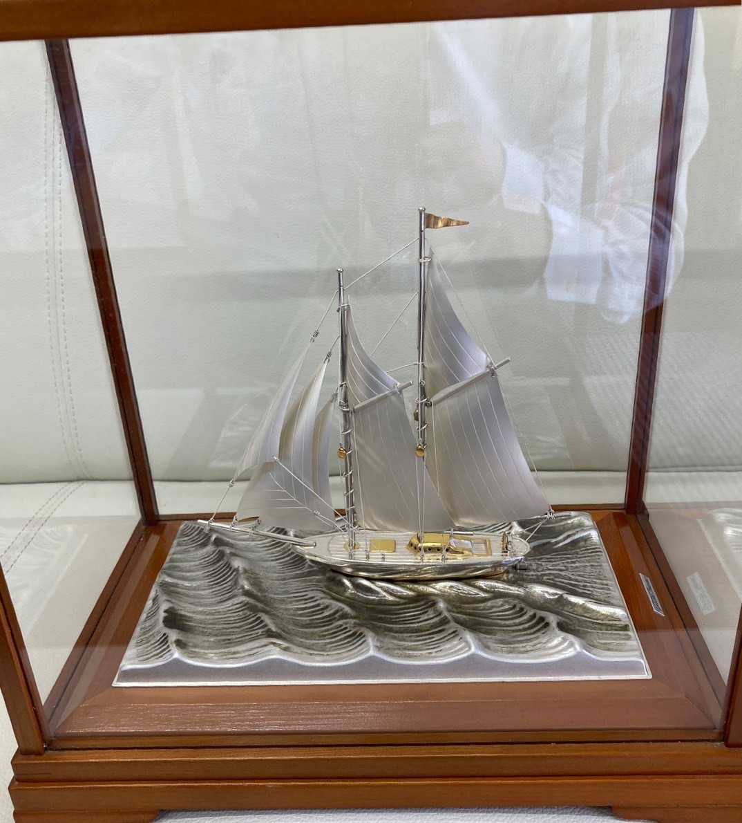 関武比古 TAKEHIKO SILVER985刻印 銀製帆船 銀製品 シルバー 骨董品