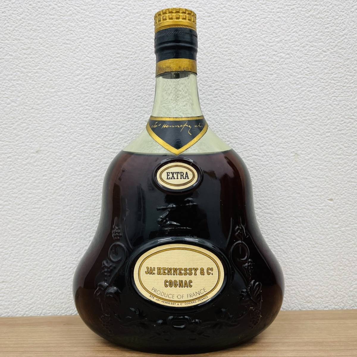 HennessyエクストラEXTRA金キャップグリーンボトル箱無し