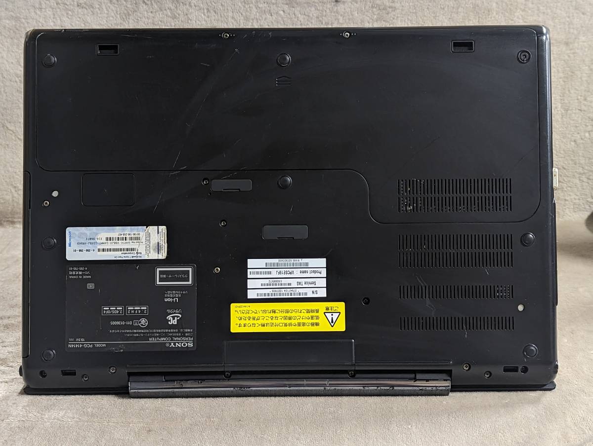 VAIO Λ - Sony 8GB PCG-41414N キズ ストレージ無 8GB公式 i5 価格.com