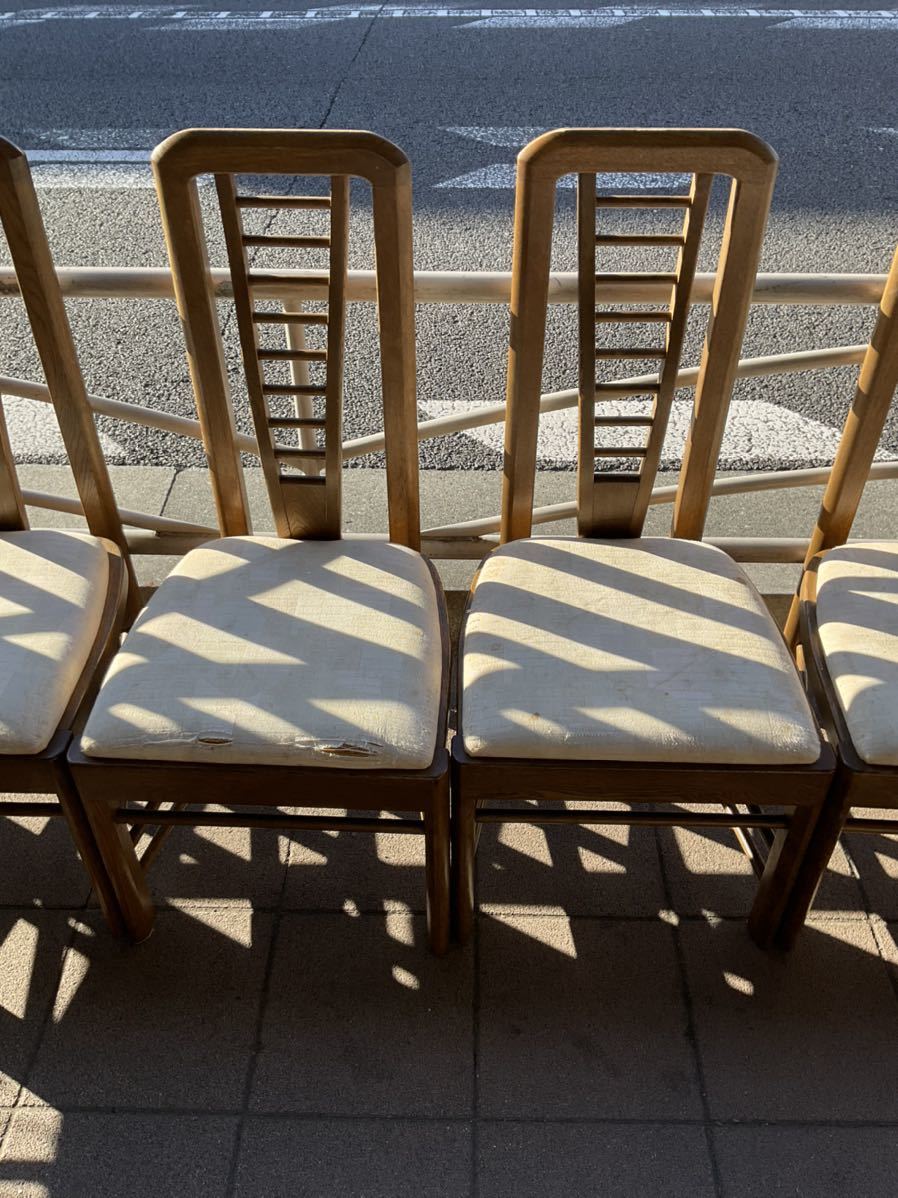 近藤工芸 OAK Solid furniture 楢材 オーク ダイニングチェア 6脚