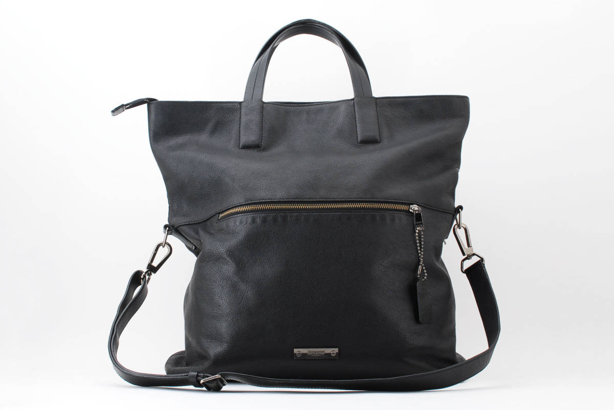 未使用✨　coach ハドソン　ハンドバッグ　トートバッグ　シボレザー　レザー 1円〜 美品 COACH コーチ トートバッグ 71184 トンプソン フォルド