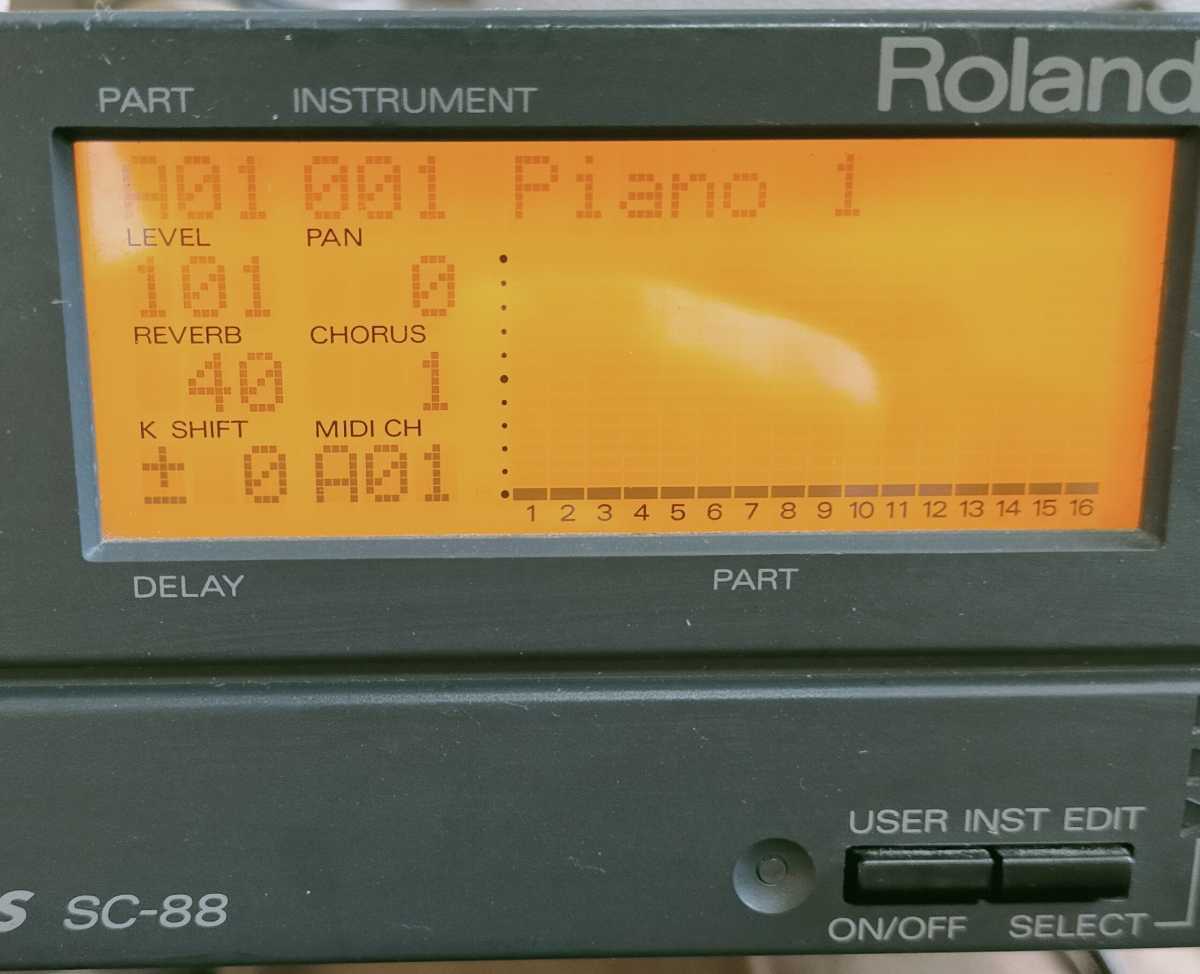 Roland SC-88 ローランド 音源モジュール 通電確認のみ ジャンク扱い