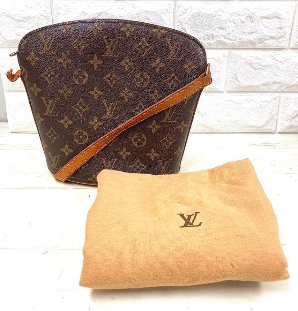 LOUIS VUITTON ルイヴィトン ショルダーバッグ モノグラム ドルーオ M51290 保存袋付き fah 1A187