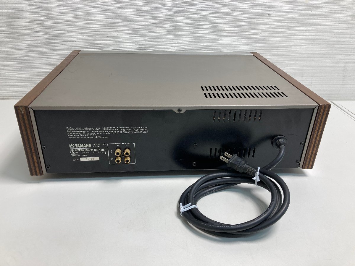 ☆10-3675】□中古品□ジャンク YAMAHA ヤマハ カセットデッキ K-1xw
