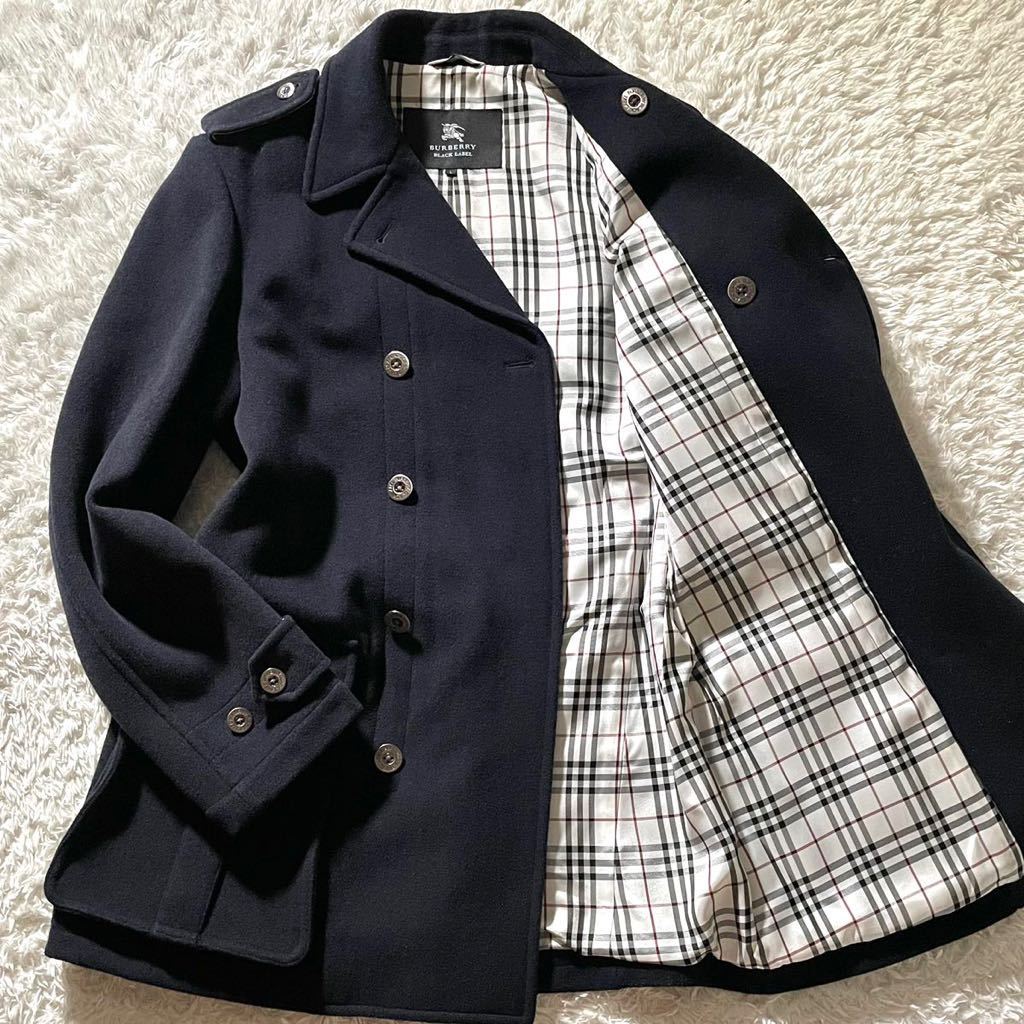 極美品/Lサイズ○バーバリーブラックレーベル ピーコート P 極美品/Lサイズ○バーバリーブラックレーベル ピーコート P