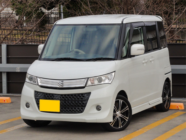 車検 5年8月迄★前後ドライブレコーダー H22パレットSW XS☆ナビ/HID/ETC/バックカメラ/地デジ走行OK/プッシュスタート/パワースライドドア