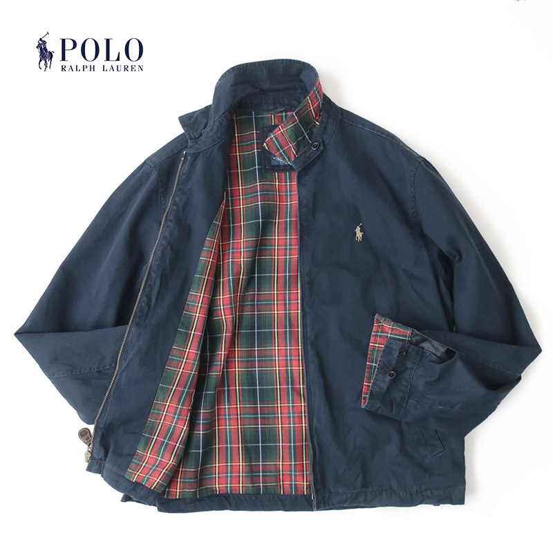 Ralph Lauren 裏地 Polo 90s 古着 ワンポイント チェック POLO