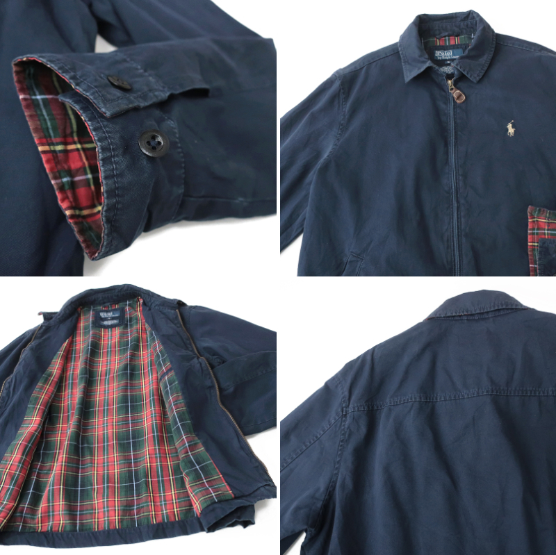 Ralph Lauren 裏地 Polo 90s 古着 ワンポイント チェック POLO