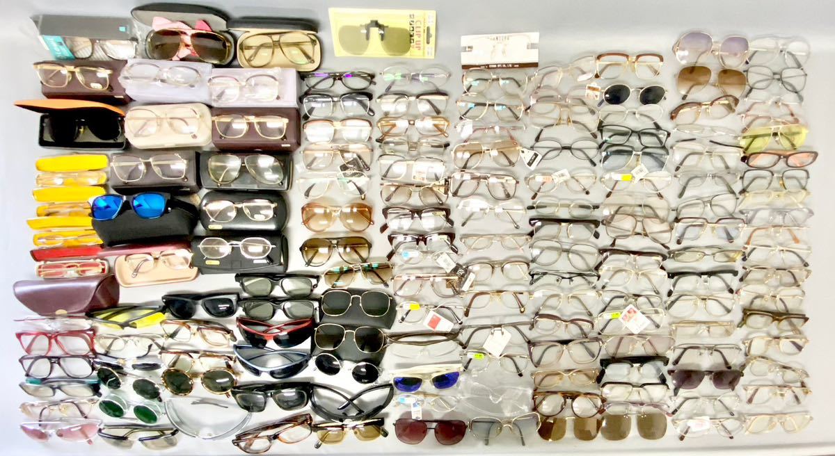 眼鏡 サングラス 老眼鏡 まとめ 大量 セット メーカー 色々 落とし物 未使用 約6.4kg 約150点 フレーム めがね メガネ R50119T09 