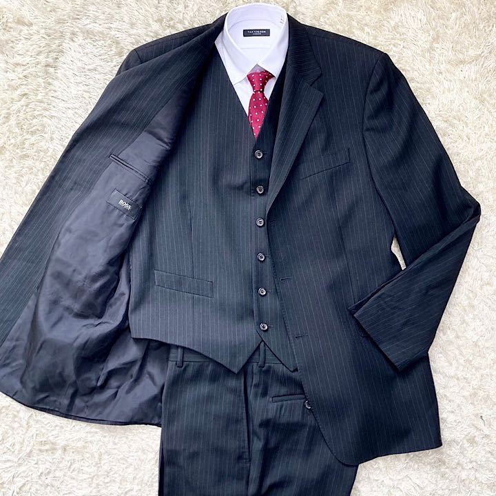 超弩級!!!脅威のXXL相当!!!極美品◎ヒューゴボス ダックダウンジャケット HUGO BOSS フード着脱可 ブルゾン 肉厚 極暖◎ 近年モデル 54 BOSS ヒューゴボス HUGO 2way 極美品&frasl;L相当●HUGO 超弩級XXXXL!!!超一流の象徴!!!ヒューゴボス
