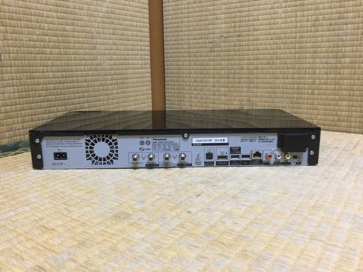 ☆ Panasonic パナソニック DMR-BXT870 HDD/BDレコーダー Blu-ray
