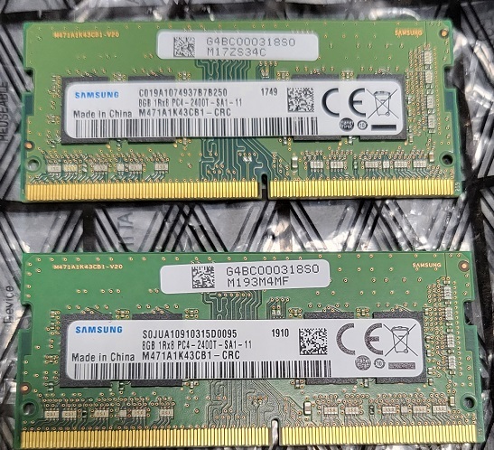 中古 SAMSUNG サムスン ノートパソコン メモリ DDR4-2400 PC4-19200