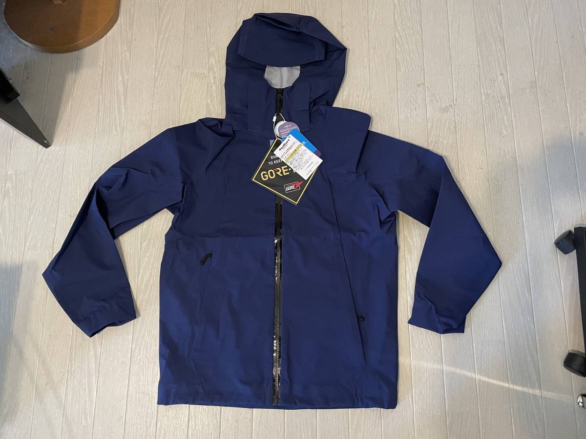新品　試作品　GORE-TEX３レイヤーハードシェル　YKKアクアガード止水ジッパー　Lサイズ　ネイビー