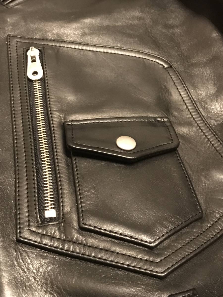 美品 NO ID.mj6470-ホースレザーハイブリットヌメWAXヴィンテージD 