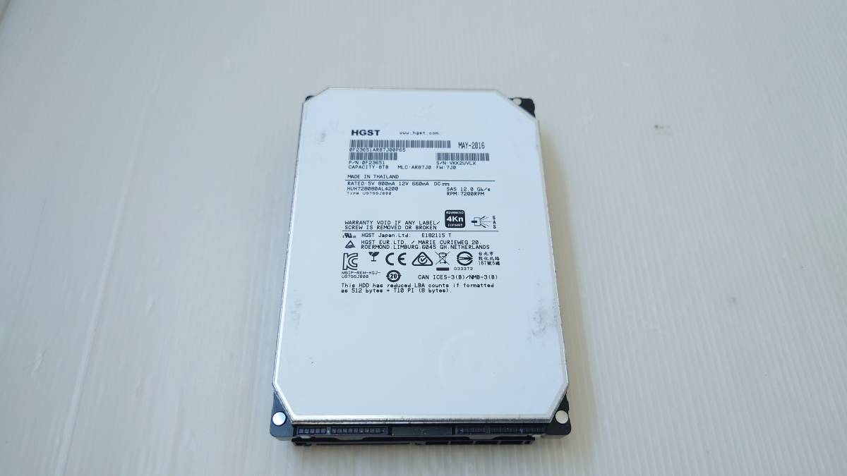 Ultrastar HGST He8 8TB HUH728080AL4200 RPM ⁄ (0F23651) 0 SAS
