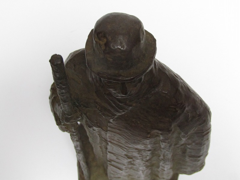 aa24-8177[SAI] 珍品 北村西望 作 ブロンズ 彫刻 「御木本幸吉翁像 